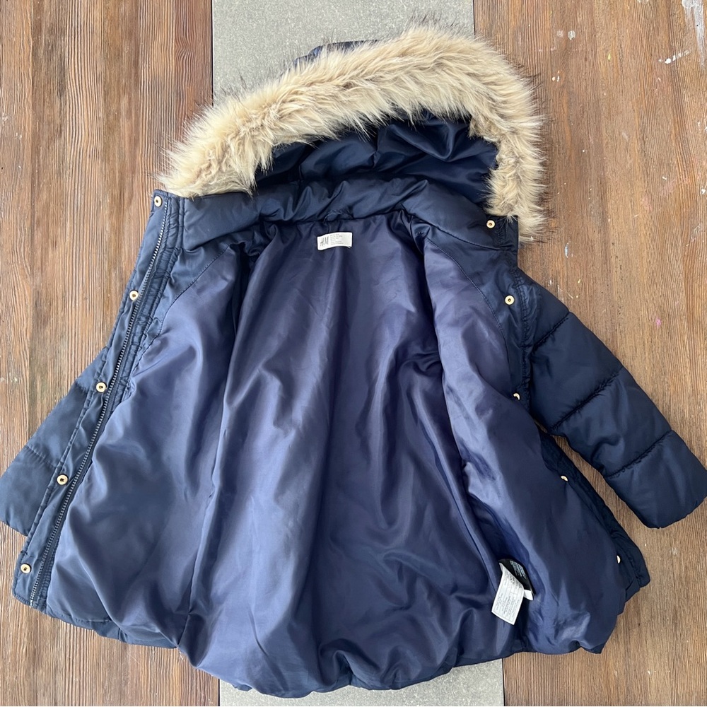 H&M Girls Winter Coat Jacket size 6 - Picture 4 of 4
